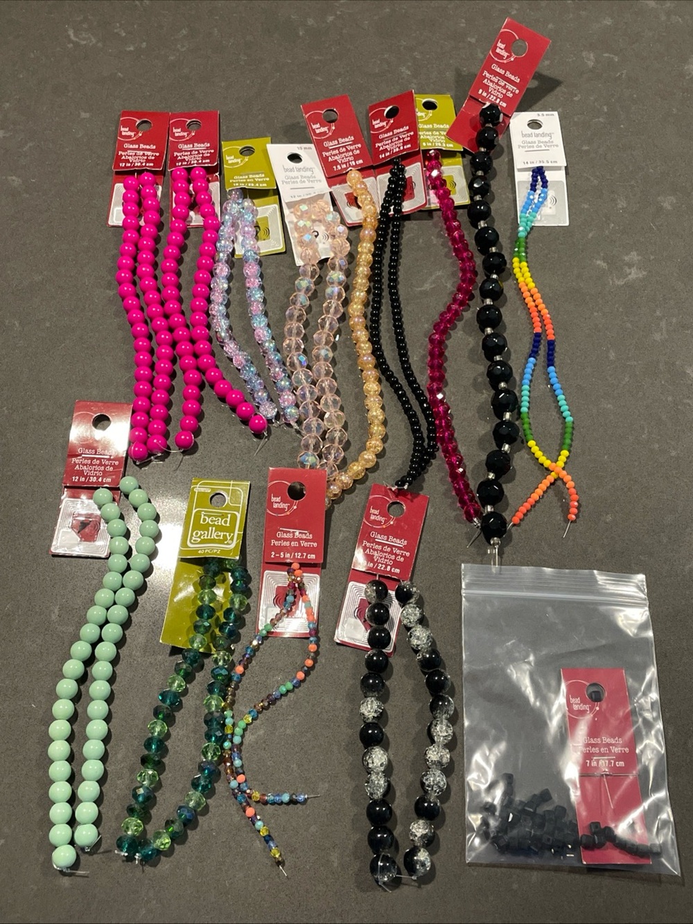Bead Landing Bead Gallery Glass Bead Strand Lot of 14 NWT Multicolor